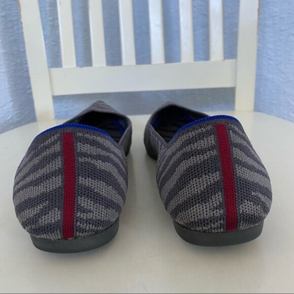 Rothy’s Gray Zebra Pointed Flats sz 9.5 - Picture 3 of 7